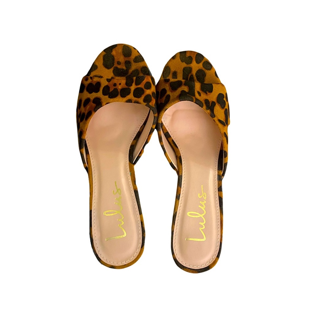 Lulu’s cheetah high heels